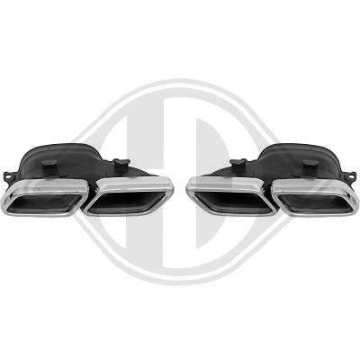 KOŃCÓWKI MERCEDES W205 14-18 LOOK AMG CHROM