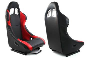 Fotel sportowy MONZA RACE PLUS Skóra Red