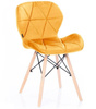KRZESŁO SILLA TAPICEROWANE NOWOCZESNY DESIGN DREWNO DO SALONU JADALNI