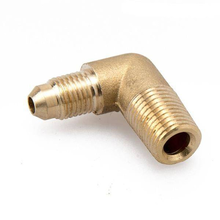 Przejściówka 90° 1/4" NPT na AN4 Mosiądz