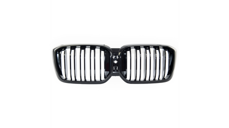 Grill sportowy podwójne żeberka Gloss Black BMW X3 G01 F97 X4 G02 F98 Facelift 2021-obecnie