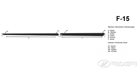 Toyota Avensis listwy boczne