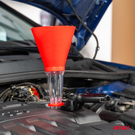 Lejek do oleju silnikowego z uchwytem AMIO-03278