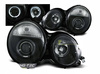 Reflektory Mercedes W210 95-99 e-klasa ringi black