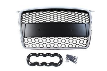 GRILL AUDI A3 8P RS-STYLE CHROME-BLACK (05-08)