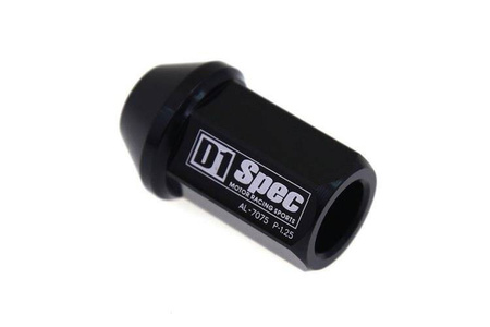 Nakrętki M12x1.5 Alu 40mm D1Spec Orginal Black Stożek