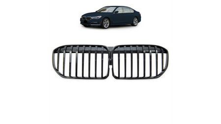 Grill sportowy pojedyncze żeberka Gloss Black BMW 7 G11 G12 Facelift 2019-obecnie