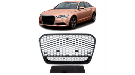 Grill sportowy Gloss Black AUDI A6 C7 przed liftem 2011-2015