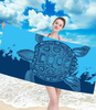 RĘCZNIK PLAŻOWY KĄPIELOWY 100 X 180 CM MIKROFIBRA DUŻY SZYBKOSCHNĄCY MIĘKKI KOLOROWY