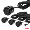 Zestaw czujników parkowania cofania LED 4 sensory czarne GOLD 18 mm AMIO-01577