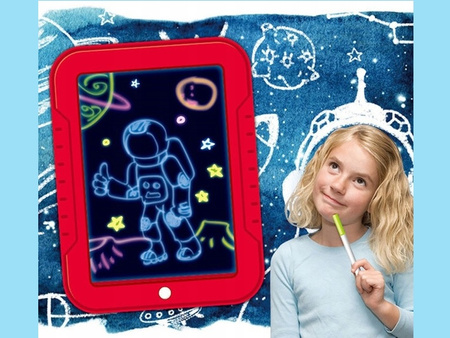 MAGIC PAD TABLET GRAFICZNY MAGICZNY ZNIKOPIS TABLICA LED SZABLONY MAZAKI