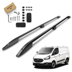 Relingi dachowe Ford Transit Custom I V362 | FY/FZ/F3 L1 | SWB 2012-2023 Czarny SHORT