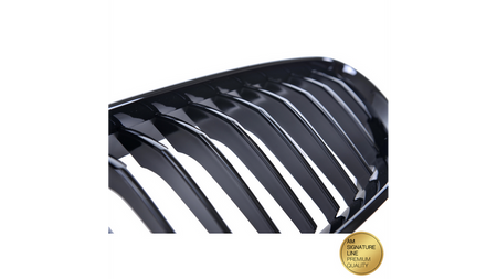 Grill sportowy pojedyncze żeberka Gloss Black  BMW 6 (F13) Coupe (F12) Cabrio (F06) Gran Coupe 2011-2018