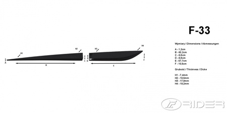 Hyundai ix20 listwy boczne