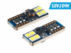 Żarówka VISION W5W (T10) 12/24V 8x 3030 SMD LED, nonpolar, CANBUS, biała, 2 szt.