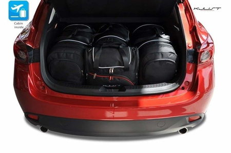 MAZDA 3 HATCHBACK 2013-2018 TORBY DO BAGAŻNIKA 4 SZT