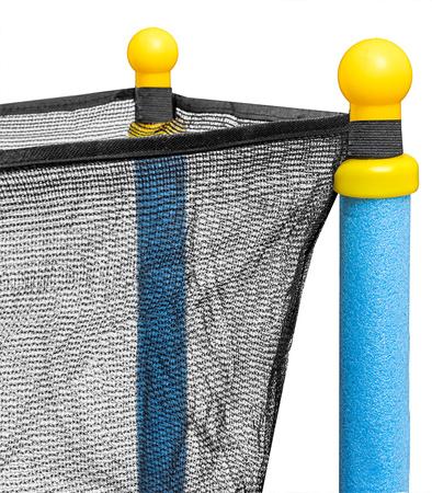 TRAMPOLINA OGRODOWA DUŻA STABILNA DLA DZIECI DO DOMU Z SIATKĄ 138 x 160 CM