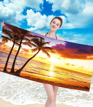 RĘCZNIK PLAŻOWY KĄPIELOWY 100 X 180 CM MIKROFIBRA DUŻY SZYBKOSCHNĄCY MIĘKKI KOLOROWY