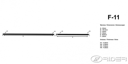 Hyundai Elantra listwy boczne