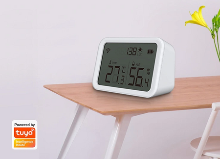 Czujnik temperatury wilgotności światła TUYA WIFI