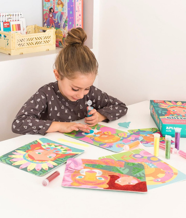 Zestaw artystyczny z brokatem Apli Kids