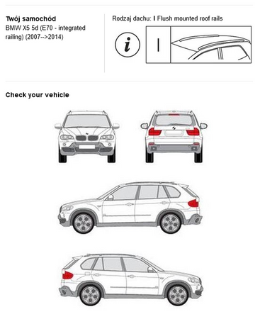 Bagażnik dachowy CRUZ AIRO FIX DARK BMW X5 E70 F15