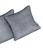POSZEWKA DEKORACYJNA VELVET 1 SZT. 45 x 45 CM POKROWIEC NA PODUSZKĘ AKSAMITNY Z LAMÓWKĄ