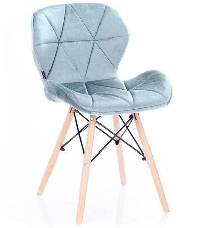 KRZESŁO SILLA TAPICEROWANE NOWOCZESNY DESIGN DREWNO DO SALONU JADALNI