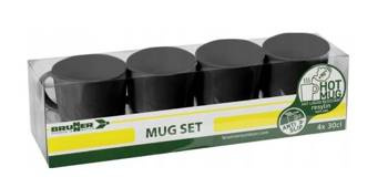 4 Nietłukące Kubki Kempingowe z Melaminy Brunner