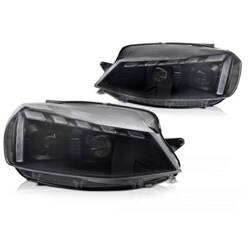 Lampy przednie VW Golf 7 17-19 LED drl seq black