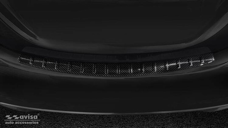 Nakładka na zderzak tylny do Mercedes klasa C W205 (Carbon Fiber)
