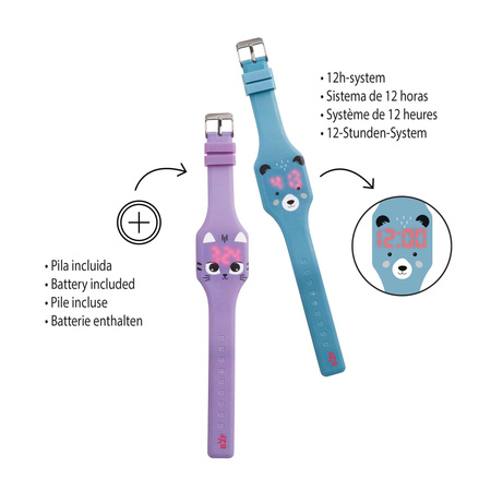 Cyfrowy zegarek dziecięcy Miquelrius - Miś