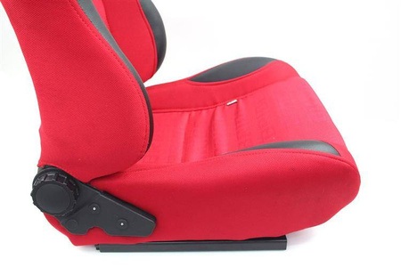 Fotel sportowy RAPID Welur Bride Red