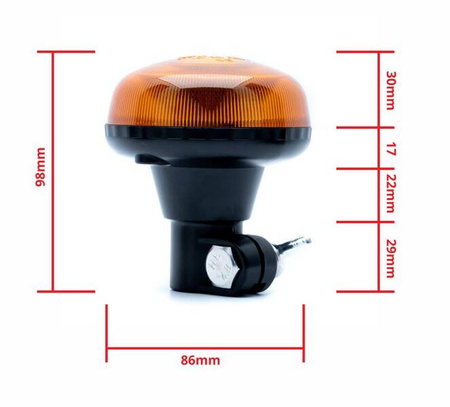 Kogut lampa ostrzegawcza led 54w błyskowa 12v 24v
