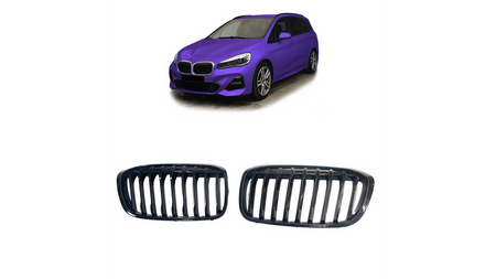 Grill sportowy pojedyncze żeberka Gloss Black BMW 2 F45 F46 LCI Facelift 2018-2021