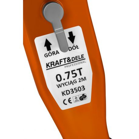 Wciągarka dźwigniowa 0,75T 2m KD3503
