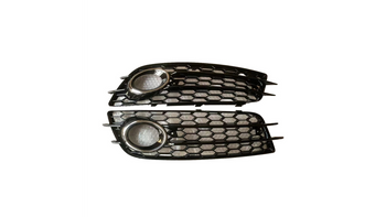 Ramki do halogenów Gloss Black AUDI A4 B8 przed liftem 2009-2012