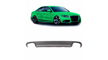 Tylny dyfuzor wraz z końcówkami wydechu AUDI A4 B8 przed liftem 2008-2011