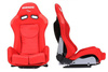 Fotel sportowy LOW MAX K608 Welur Bride Red