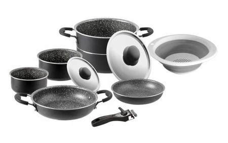Zestaw Garnków Kempingowych 9+1 FI 24cm Brunner