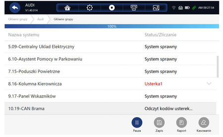 Tester diagnostyczny + programator TPMS RS930 J. Polski