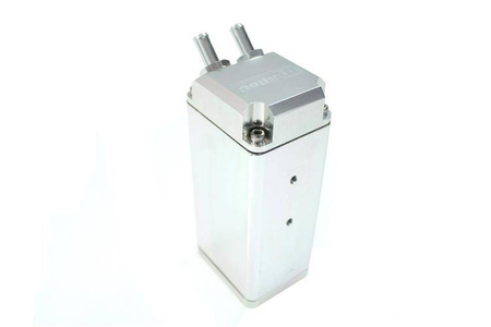 Oil catch tank 0.9L 15mm D1Spec Silver Square