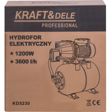 HYDROFOR 1200W 3600L/H ZBIORNIK 24L KD5230