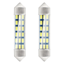 Żarówki LED STANDARD 3014 18SMD Festoon C5W C10W C3W 41mm White 12V AMIO-01092