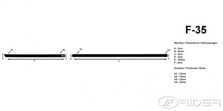 Vw Polo 5d listwy boczne