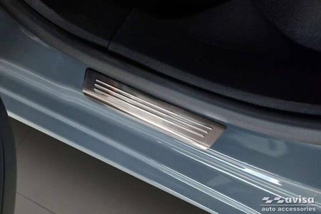 Nakładki progowe do Opel Corsa VI (Stal)