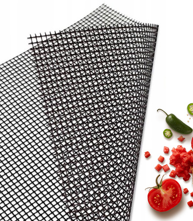 MATA GRILLOWA TEFLONOWA ODPORNA NA CIEPŁO WIELORAZOWA RUSZT SIATKA DO PIECZENIA NA GRILLA DO PIEKARNIKA