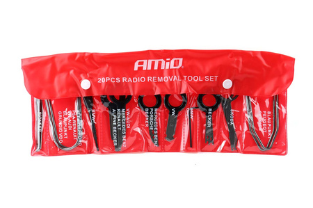 Ściągacze klucze do radia z stali ocynkowanej 20 szt. AMIO-02515