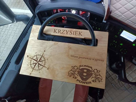 Stolik na kierownicę Iveco Daily Opel Movano drewniany
