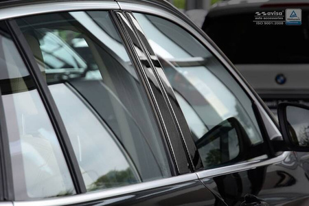 BMW X1 F48 Osłony na słupki drzwi Karbon